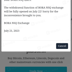  Boraband tidak mengizinkan untuk menarik uang dari akun pengguna.